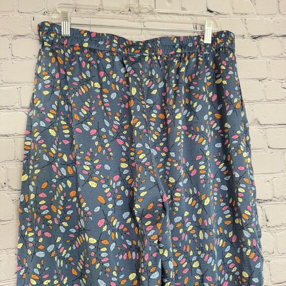Anthropologie STELLA NOVA Orli Pants Trousers Blue Multicolor Womens EU 40 US 8 - Picture 9 of 15